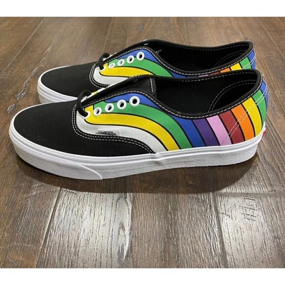 NWOT Vans Authentic Refract Rainbow Sneakers Size 13 Men - Picture 6 of 10